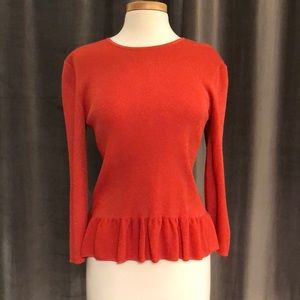 St. John peplum top size L